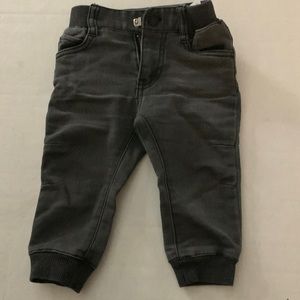 Gray Infant Levi's Jean Knit Joggers
